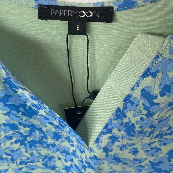 (A4c) Anthropologie Papermoon Mixed Media Sleeveless Top, Size Small, NWT - Picture 3 of 6